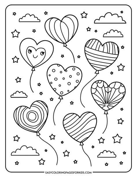 Coloring Pages Valentines Day Hearts