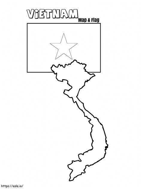 Vietnam Map coloring page Free Printable Coloring Pages