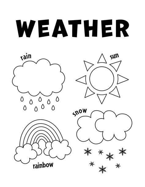 Coloring Pages Weather