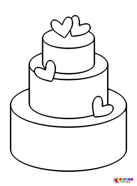 Coloring Pages Wedding Cake