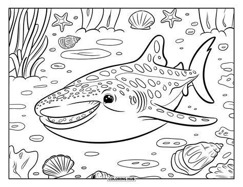 Coloring Pages Whale Shark