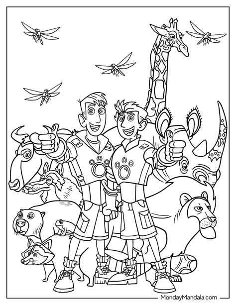 Coloring Pages Wild Kratts