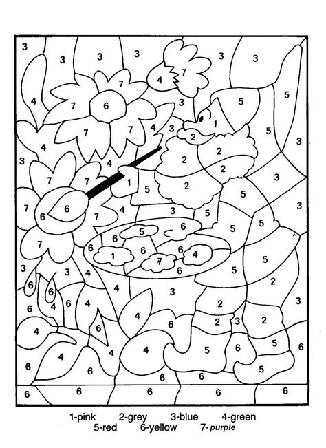 Coloring Pages With Color Guide Download
