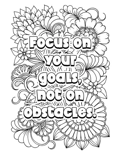 Coloring Pages With Inspirational Quotes