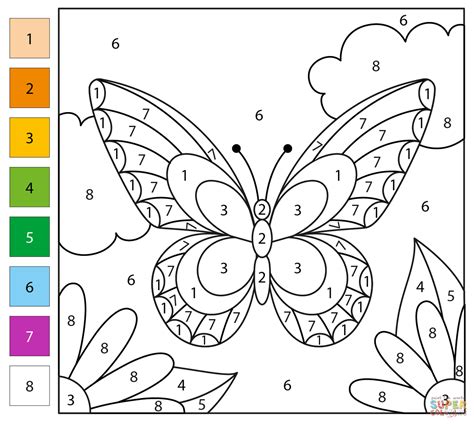 Coloring Pages With Numbers Easy
