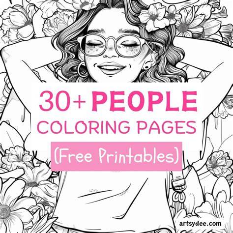 Coloring Pages With People