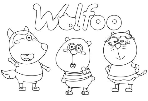 Coloring Pages Wolfoo
