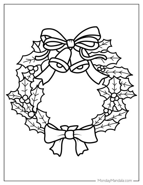Coloring Pages Wreath