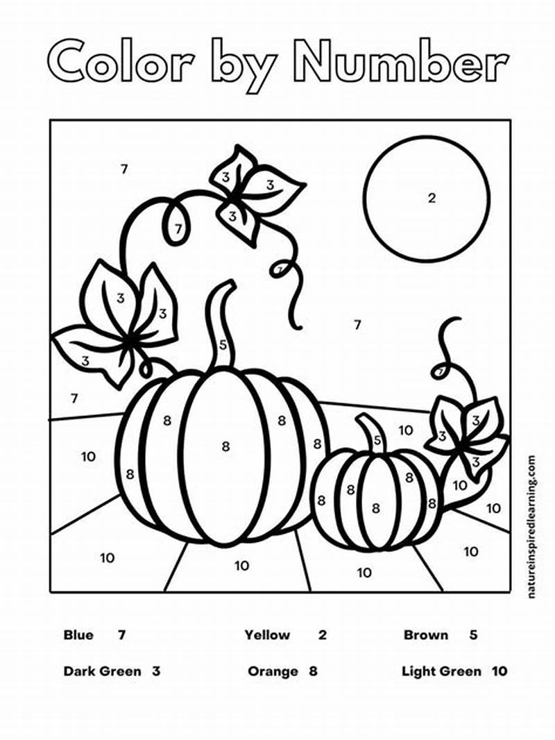 Coloring Printables For Fall Color By Numbers