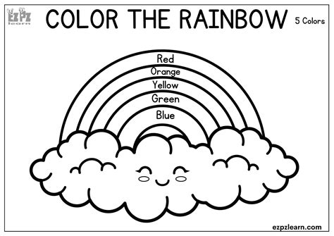 Coloring Rainbow Worksheet