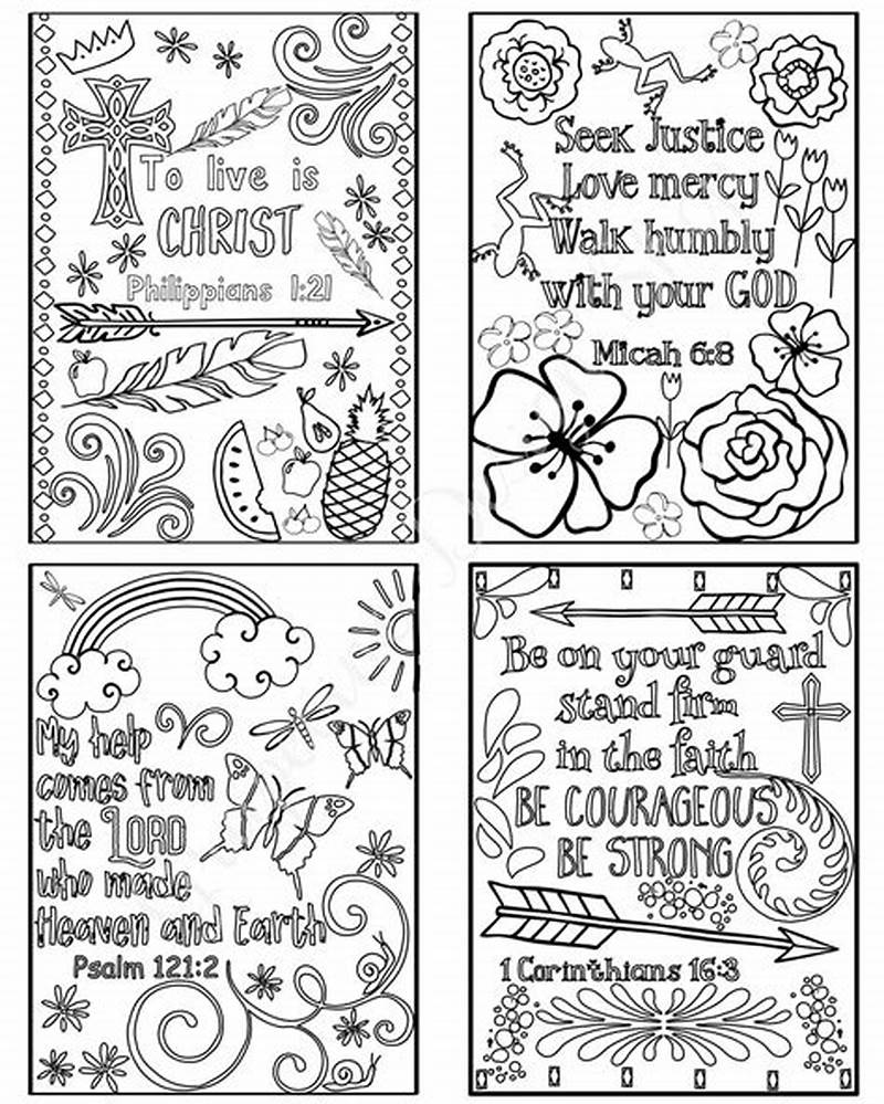 Coloring Scripture Cards