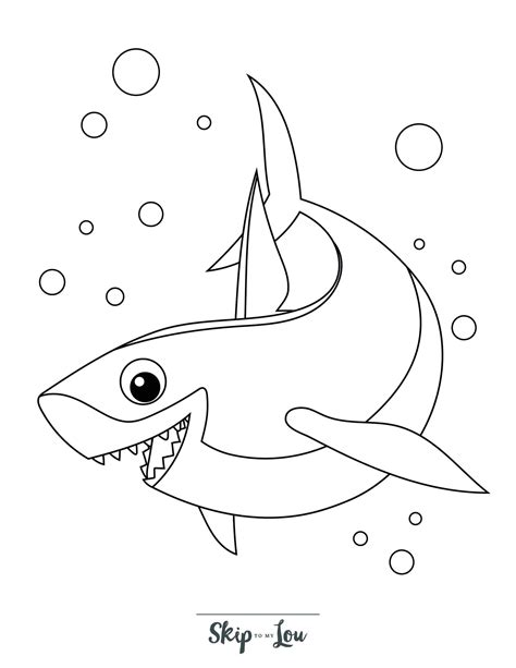 Coloring Shark Pages