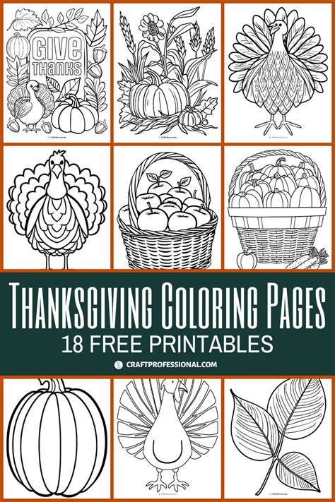 Coloring Sheet Coloring Pages Thanksgiving Free