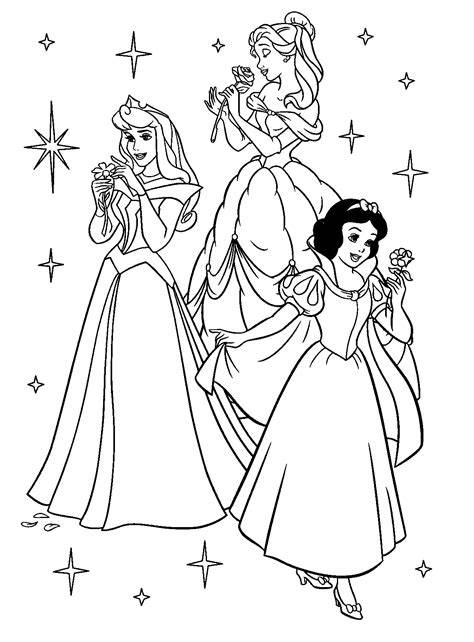 Coloring Sheet Disney Princess Coloring Pages Printable