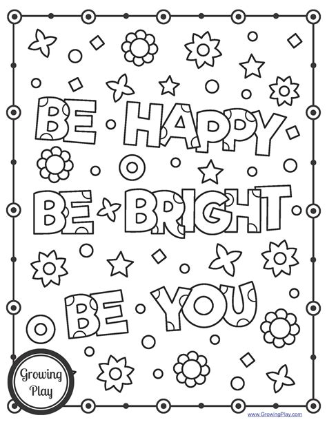 Coloring Sheet Happy Kid