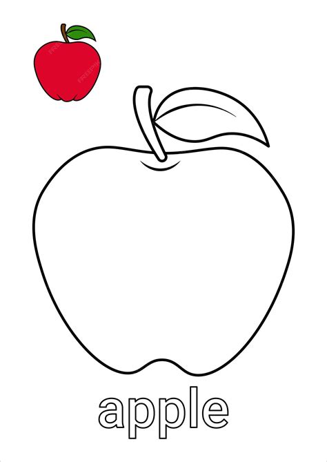 Coloring Worksheet Apple