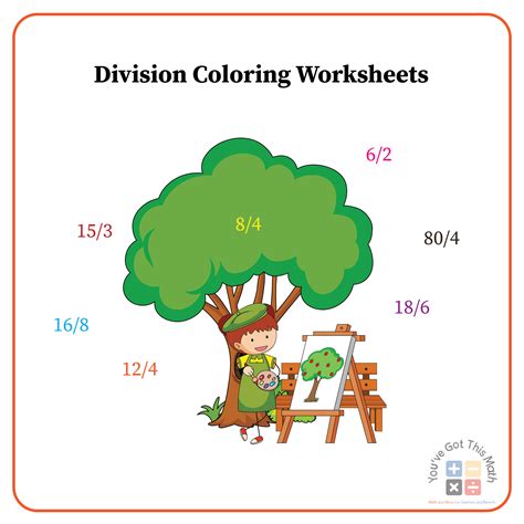 Coloring Worksheet Divide