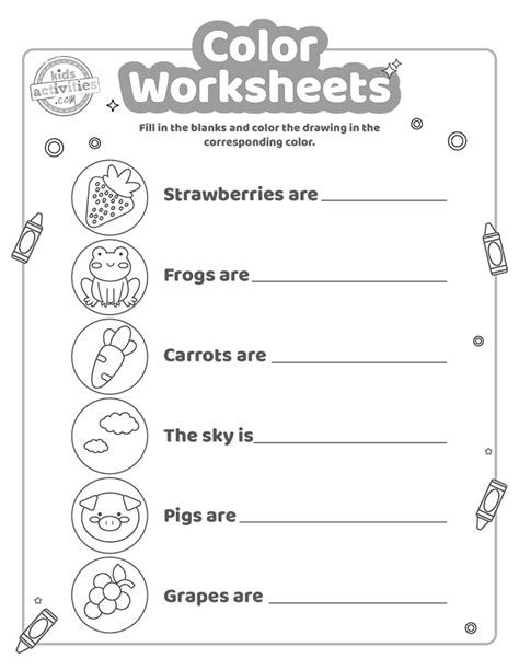 Coloring Worksheet For Kids English