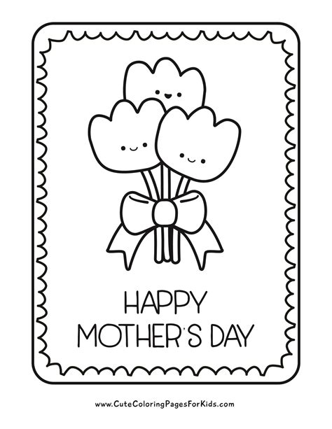 Coloring Worksheet For Mother S Day