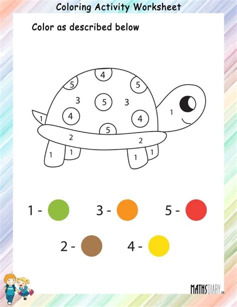 Coloring Worksheet For Nursery Class Maths