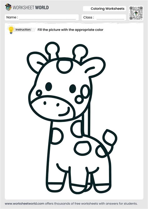 Coloring Worksheet For Nursery Pdf