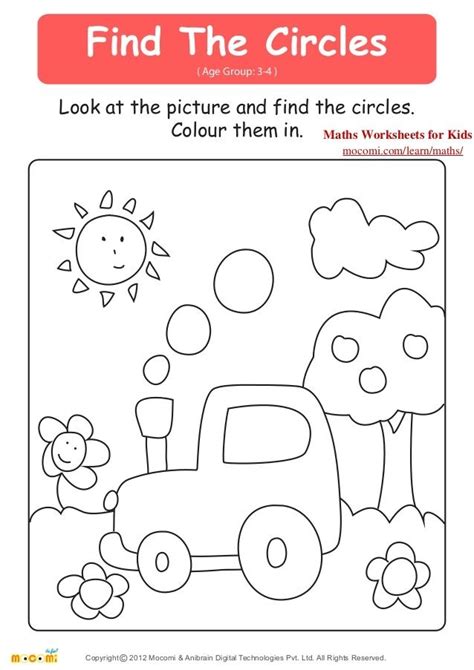 Coloring Worksheet For Toddlers Age 2