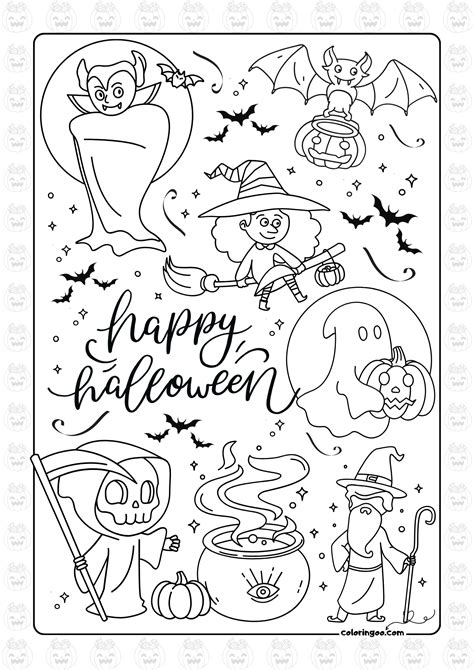 Coloring Worksheet Halloween