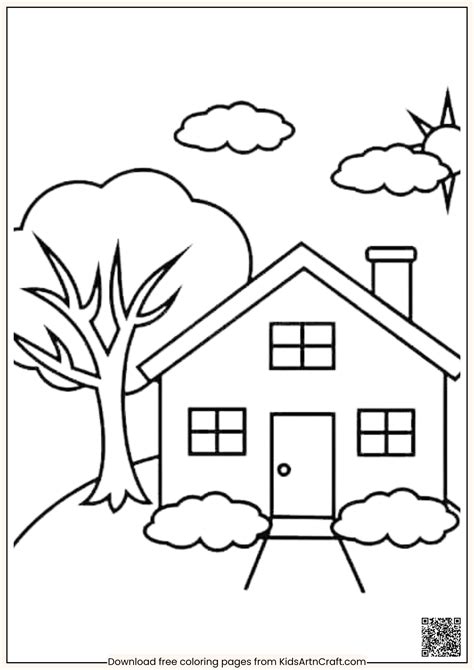 Coloring Worksheet House