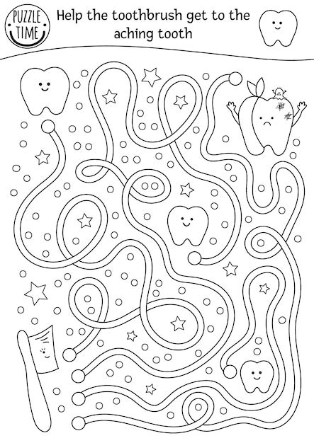 Coloring Worksheet Teeth