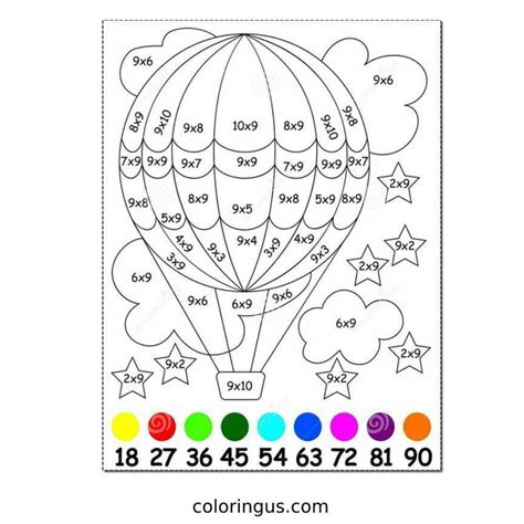 Coloring Worksheet With Math
