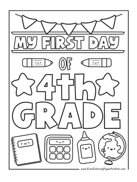 Coloring Worksheets For 4th Graders