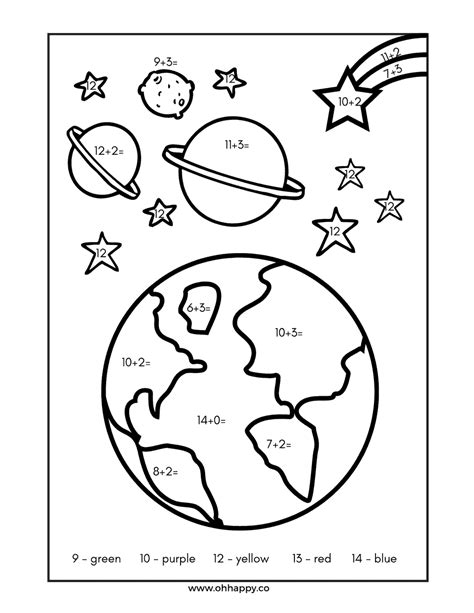 Coloring Worksheets For Kindergarten Math