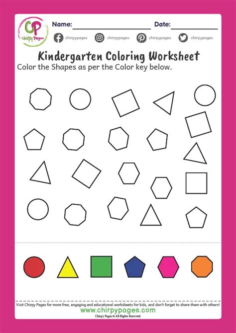 Coloring Worksheets For Kindergarten Printable