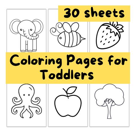 Coloring Worksheets For Toddlers Pdf