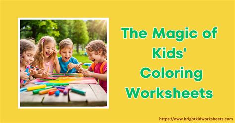 Coloring for Kids Fun and Learning Combined