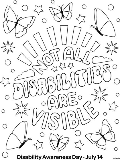 People with disabilities color page Coloring pages for kids Family