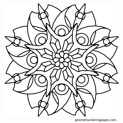 Coloring Page Of A - Abstract and Mandalas
