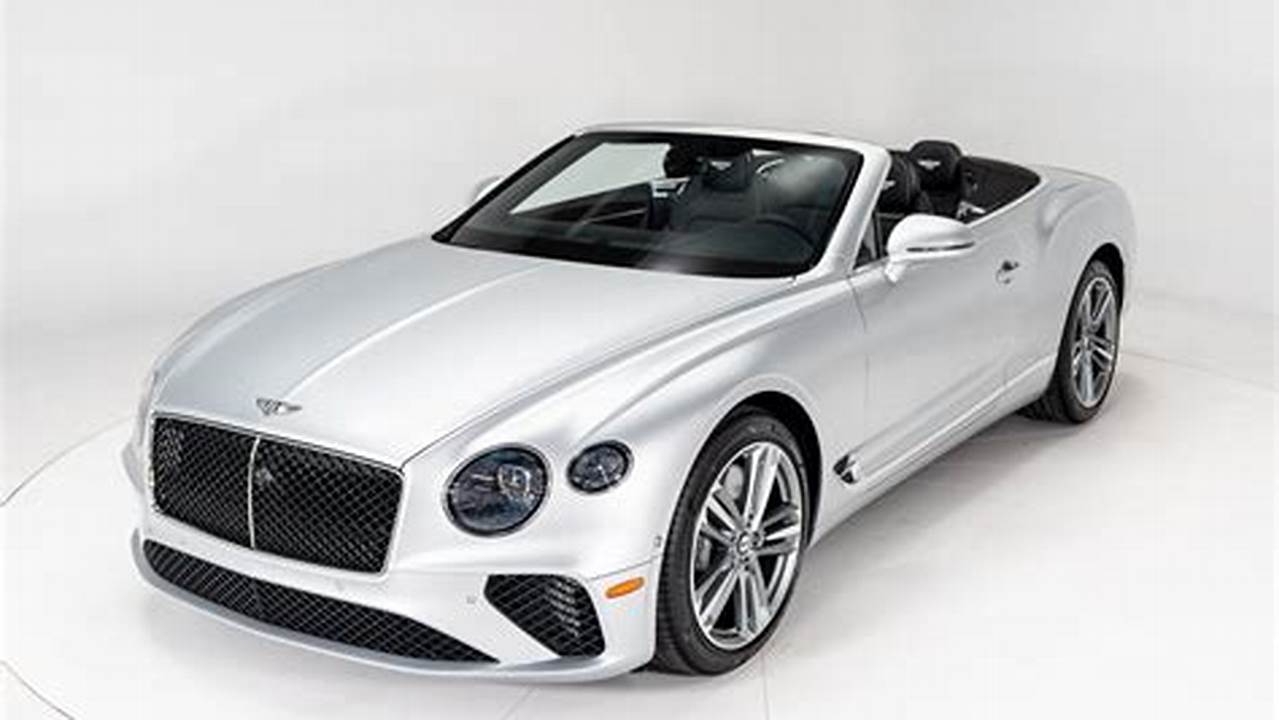 Colors For The 2024 Bentley Convertible