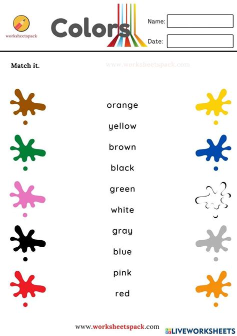 Colors Esl Worksheet