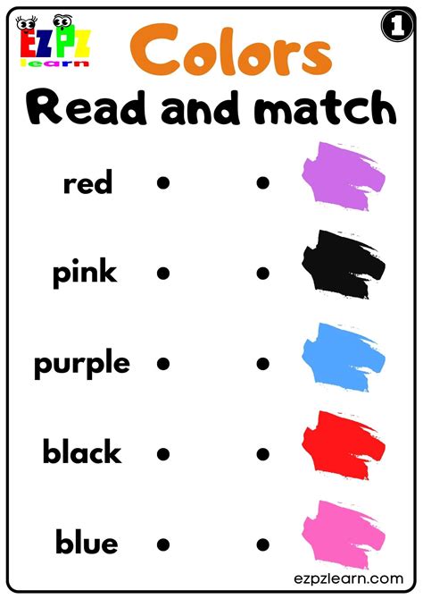 Colors Kindergarten Worksheet