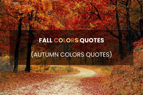 Colors Of Autumn Quotes