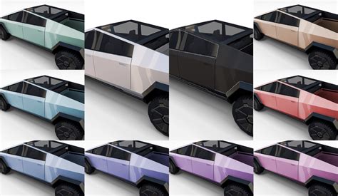 Colors Of Tesla Cybertruck