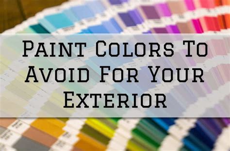 Colors to Avoid (And Why!)