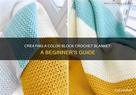 Colour Block Crochet Blanket