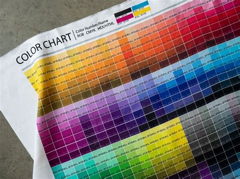 Colour Chart For Printing