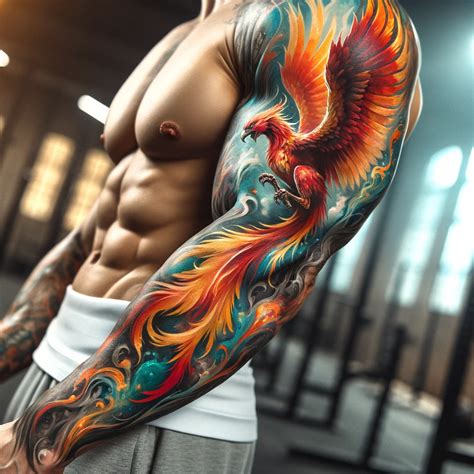 Colour Phoenix Tattoo
