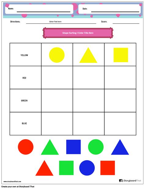 Colour The Same Shapes Worksheet
