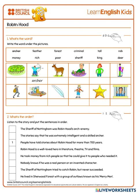 Colour Worksheet British Council