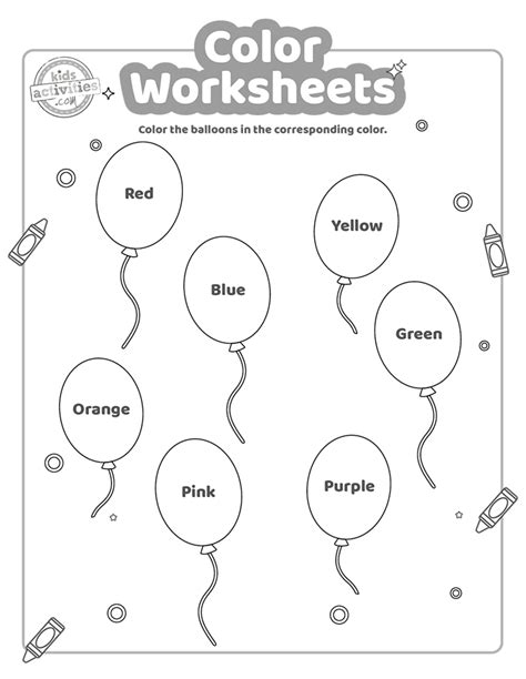 Colour Worksheet Pdf