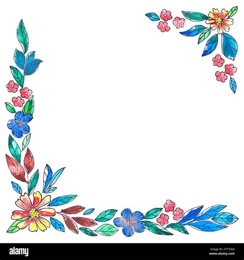 Coloured Calligraphy Border Designs